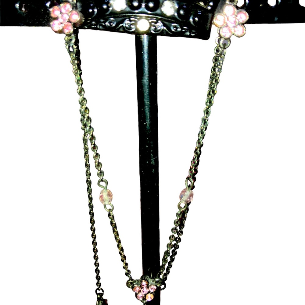 Pink Flower Necklace